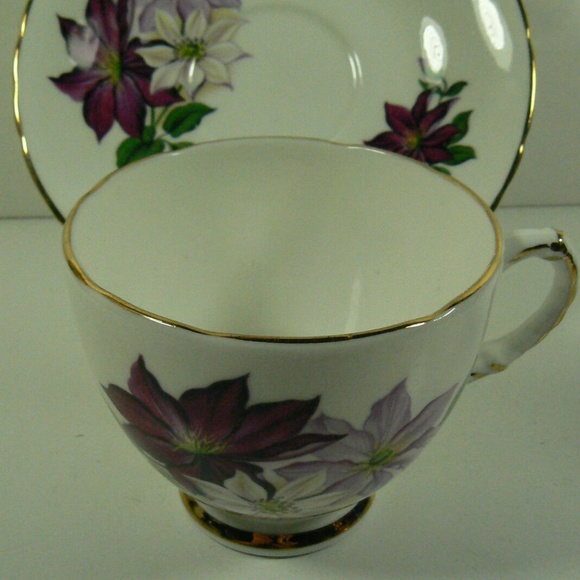 Delphine Bone China England Porcelain Floral Flower Tea Coffee Cup & Saucer Set - Picture 8 of 12